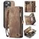 Caseme 008 Housse iPhone 16 Pro Etui avec Coque Détachable Porte-Monnaie - Marron
