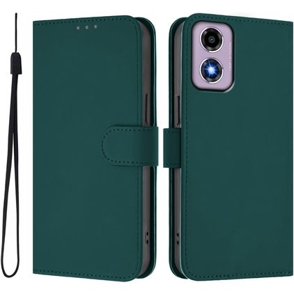 Mobigear Urban Wallet Housse Motorola Moto E14 Etui Porte-Monnaie - Vert foncé