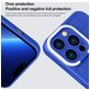 Mobigear Cube Coque iPhone 14 Pro Max Coque arrière Rigide avec Support Amovible - Bleu