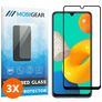 Mobigear Premium Samsung Galaxy M32 4G Verre trempé Protection d'écran - Compatible Coque - Noir (Lot de 3)