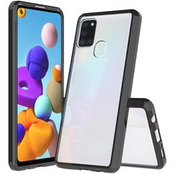 Mobigear Crystal Coque Samsung Galaxy A21s Coque arrière Rigide - Noir / Transparent