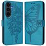 Mobigear Butterfly Housse Samsung Galaxy S26 FE Etui Porte-Monnaie - Bleu