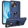 Mobigear Armor Ring Xiaomi Mi 11 Lite Plastique rigide Coque arrière Antichoc avec bague de maintien - Bleu