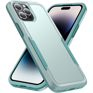Mobigear Heavy Armor Coque iPhone 14 Pro Coque arrière Rigide Anti-Chocs - Vert