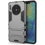 Mobigear Armor Stand Coque Huawei Mate 30 Coque arrière Rigide Anti-Chocs avec Support Amovible - Gris