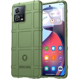 Mobigear Rugged Shield Coque Motorola Edge 30 Fusion Coque arrière en TPU Souple Anti-Chocs - Vert