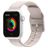 Mobigear Dashed Bracelet Silicone Apple Watch Fermeture boucle ardillon - 42/41/40/38 mm - Rose saumon