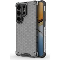 Mobigear Honeycomb Coque Samsung Galaxy S26 Ultra Coque arrière Rigide Anti-Chocs - Noir