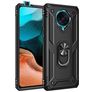 Mobigear Armor Ring Coque POCO F2 Pro Coque arrière Rigide Anti-Chocs avec Anneau-Support - Noir