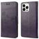 Mobigear Flowers Housse iPhone 14 Pro Max Etui Porte-Monnaie - Violet