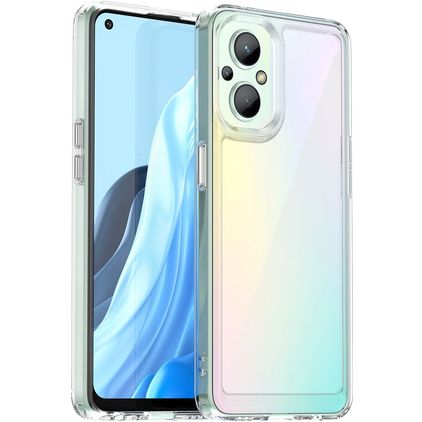 Mobigear Crystal Coque Transparente OPPO Reno 7 Lite Coque arrière Rigide - Transparent