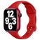 Mobigear Sport Slim Bracelet Silicone Apple Watch Fermeture à clou et passant - 49/46/45/44 mm - Rouge