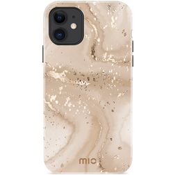 MIO Coque iPhone 11 MagSafe Coque arrière Rigide - Gold Marble