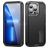 Mobigear Rugged Stand Coque iPhone 14 Coque arrière Rigide Anti-Chocs avec Support Amovible - Noir