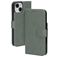 Mobiparts Classic Wallet iPhone 15 Étui Portefeuille - Stone Green