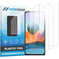 Mobigear Xiaomi Redmi Note 10 Pro Protection d'écran Film - Compatible coque (Lot de 3)