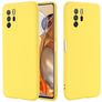 Mobigear Rubber Touch Coque POCO X3 GT Coque arrière en Silicone - Jaune