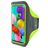 Mobiparts Comfort Fit Brassard Téléphone Samsung Galaxy A51 Brassard Coque de Sport en Neoprène - Neon Green