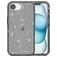 Mobigear Crystal Glitter Coque iPhone 16e Coque arrière Rigide - Noir