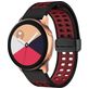 Mobigear Sport Plus Mag Bracelet Silicone Smartwatch Fermeture magnétique - Connexion universelle de 20 mm - Noir / Rouge