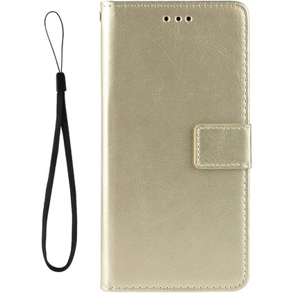 Mobigear Wallet Housse Vivo V21 Etui Porte-Monnaie - Or