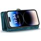 Caseme 008 Housse iPhone 14 Pro Etui avec Coque Détachable Porte-Monnaie - Bleu