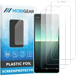 Mobigear Sony Xperia 10 II Protection d'écran Film - Compatible Coque (Lot de 3)