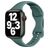Mobigear Sport Slim Bracelet Silicone Apple Watch Fermeture à clou et passant - 42/41/40/38 mm - Vert