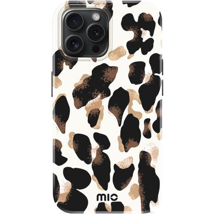 MIO Coque iPhone 15 Pro MagSafe Coque arrière Rigide - Leopard