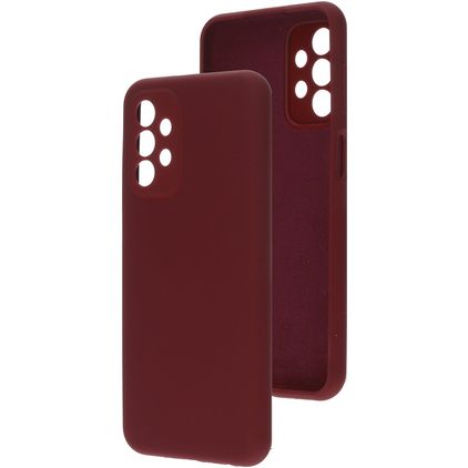 Mobiparts Coque Samsung Galaxy A23 Coque arrière en Silicone - Plum Red