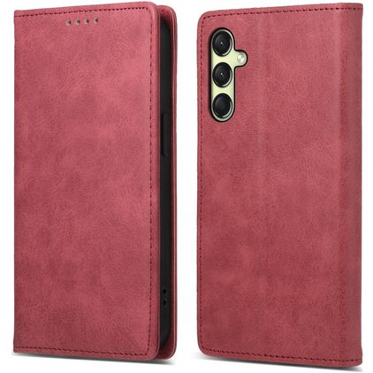 Mobigear Wallet Housse Samsung Galaxy A17 Etui Porte-Monnaie - Rouge