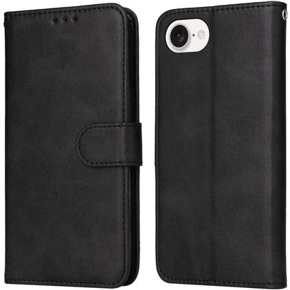 Mobigear Wallet Housse iPhone 17e Etui Porte-Monnaie - Noir