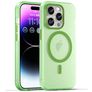 Mobigear Shockproof Coque iPhone 16 Pro Max MagSafe Coque arrière en TPU Souple - Vert