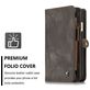 Caseme 008 Housse iPhone 6s Etui avec Coque Détachable Porte-Monnaie - Noir