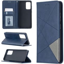 Mobigear Rhombus Slim Housse Samsung Galaxy A52 Etui - Bleu