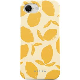 Burga Tough Coque iPhone 16e Coque arrière Rigide Anti-Chocs - Lemon Tart