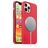 Mobigear Rubber Touch Coque iPhone 12 Pro MagSafe Coque arrière en Silicone - Rouge