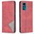 Mobigear Rhombus Slim Housse Motorola Moto G22 Etui - Rouge