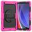 Mobigear SureGrip Xtreme Samsung Galaxy Tab A9 Plus (2023) Plastique rigide / Silicone Coque arrière + Bandoulière + Support - Rose