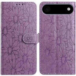 Mobigear Flowers Housse iPhone Air Etui Porte-Monnaie - Violet