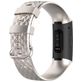Mobigear Cross Bracelet Silicone Fitbit Charge 4 Fermeture boucle ardillon - Lumière stellaire