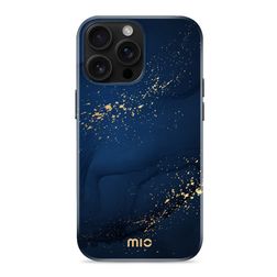 MIO iPhone 16 Pro MagSafe Plastique rigide Coque arrière - Midnight Sparkle