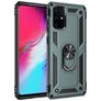 Mobigear Armor Ring Samsung Galaxy S20 Ultra Plastique rigide Coque arrière Antichoc avec bague de maintien - Vert