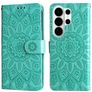Mobigear Sunflower Housse Samsung Galaxy S26 Ultra Etui Porte-Monnaie - Vert