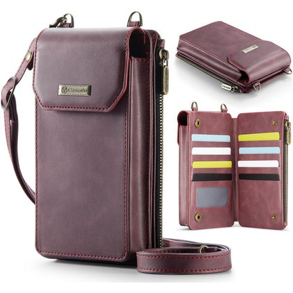 CaseMe ME40 Crossbody Sac téléphone - Large - Rouge