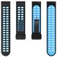 Mobigear Sport Plus Mag Bracelet Silicone Smartwatch Fermeture magnétique - Connexion universelle de 22 mm - Noir / Bleu