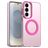 Mobigear Shockproof Samsung Galaxy S26 MagSafe Plastique rigide Coque arrière - Rouge
