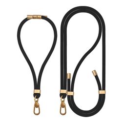 My Style Body & Wrist - Cordon de téléphone universel ajustable - Noir (Lot de 2)
