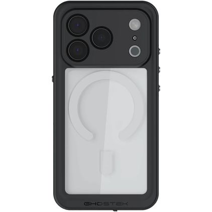 Ghostek Nautical Slim Coque Transparente iPhone 17 Pro MagSafe Coque arrière Imperméable Rigide Anti-Chocs - Transparent