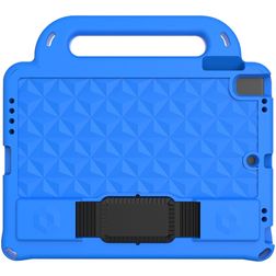 Mobigear Diamond Coque iPad 5 (2017) Coque de tablette pour enfants avec Poignée Enfants en EVA - Bleu